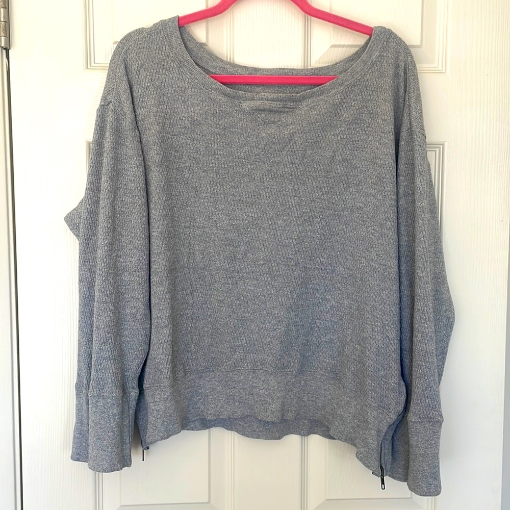 Current & Elliott oversized double side zip sweatshirt